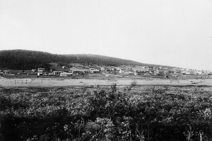 Vy från Västra träsket 1908.